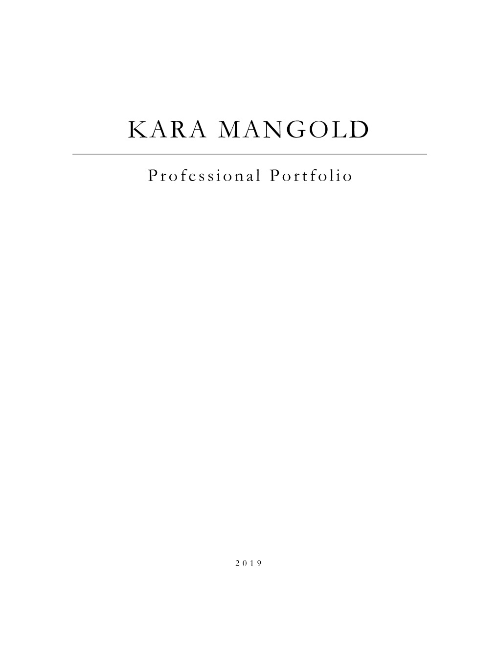 Curriculum Vitae and Professional Portfolio