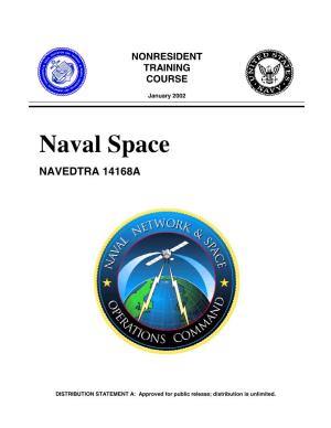 US Navy Course Naval Space NAVEDTRA 14168A