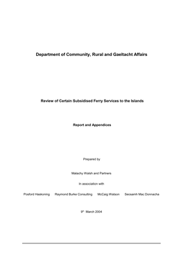 Department of Community, Rural and Gaeltacht Affairs
