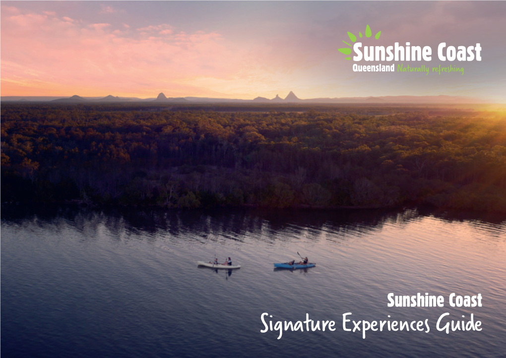 Signature Experiences Guide Visit Sunshine Coast