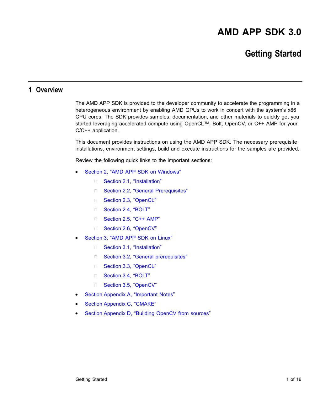 AMD APP SDK 3.0 Getting Started Document