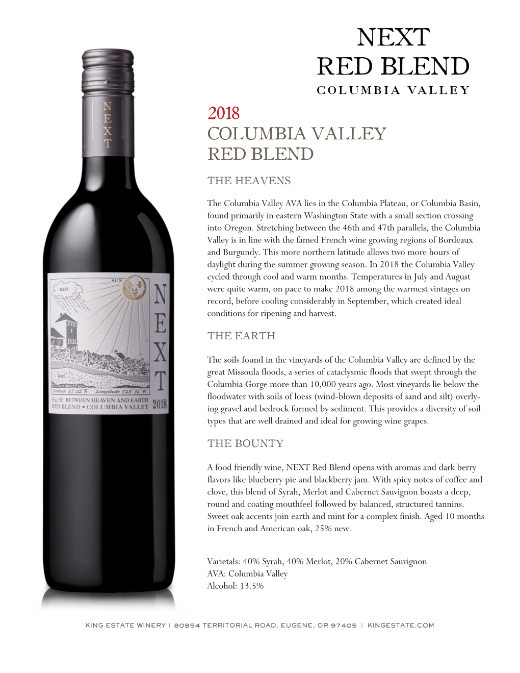 2018 NEXT Columbia Valley Red Blend