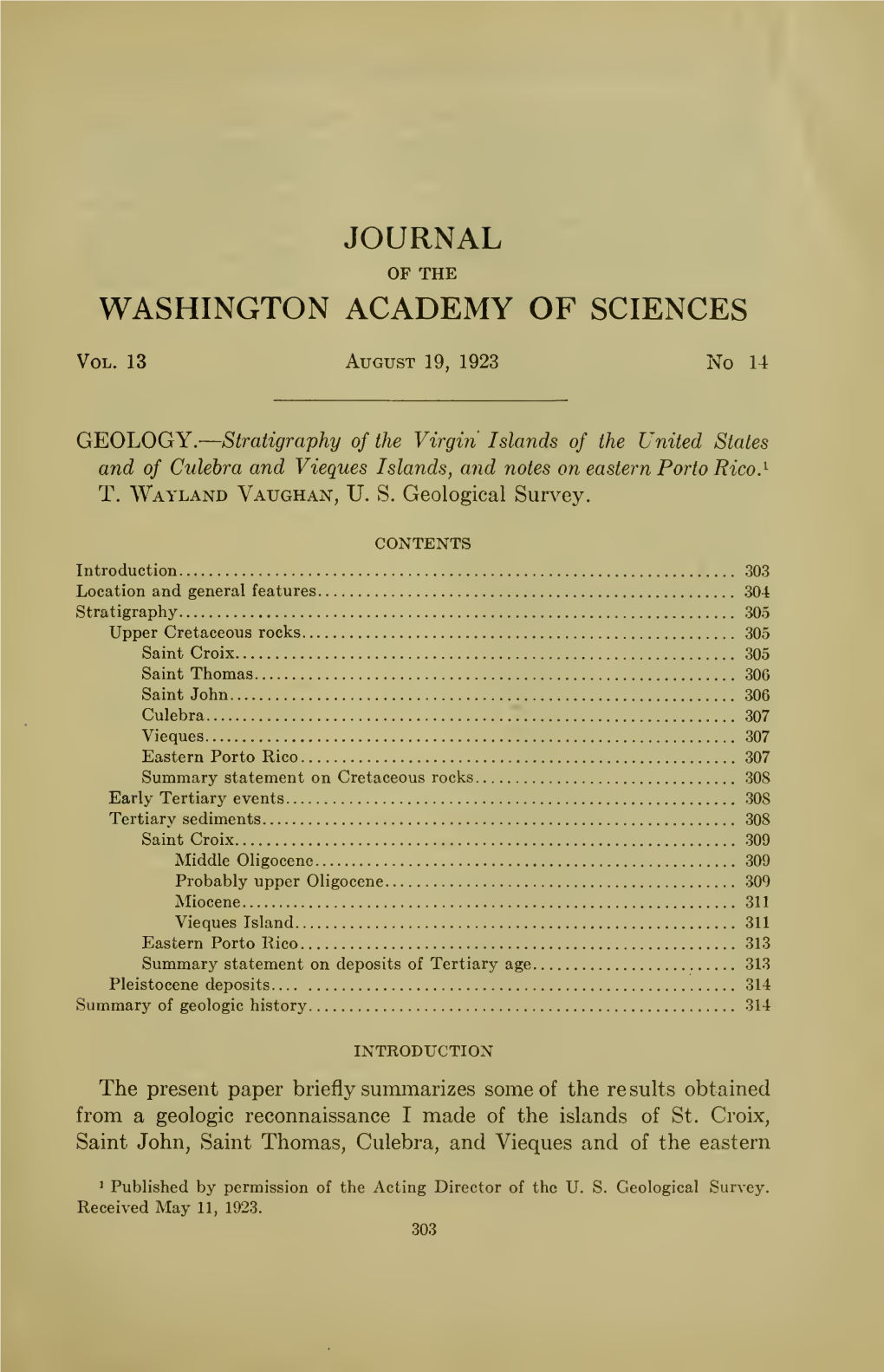 Journal of the Washington Academy of Sciences