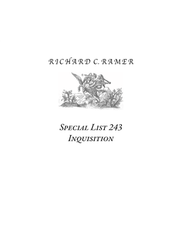 Special List 243 Inquisition 2 Richardrichard C