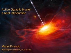 Active Galactic Nuclei: a Brief Introduction