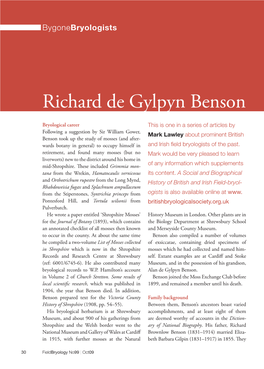 Richard De Gylpyn Benson (1856–1904)