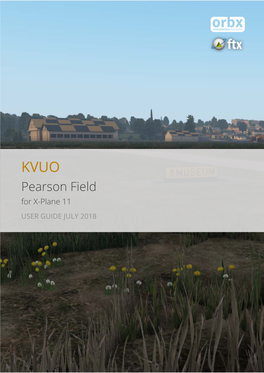 Pearson Field for X-Plane 11 USER GUIDE JULY 2018