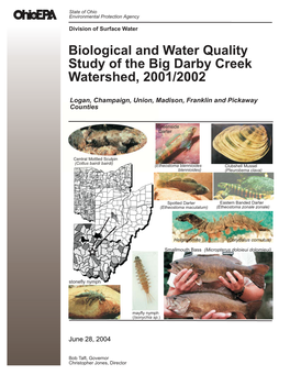 Biological and Water Quality Study of Big Darby Creek and Selected Tributaries 2001/2002