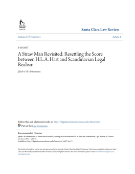 Resettling the Score Between HLA Hart and Scandinavian Legal Realism