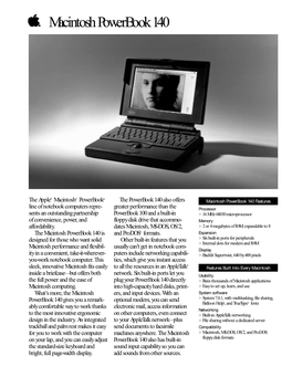 Macintosh Powerbook 140
