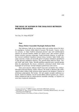 The Role of Sufism in the Dialogue Between World Religions*