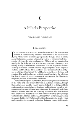 A Hindu Perspective