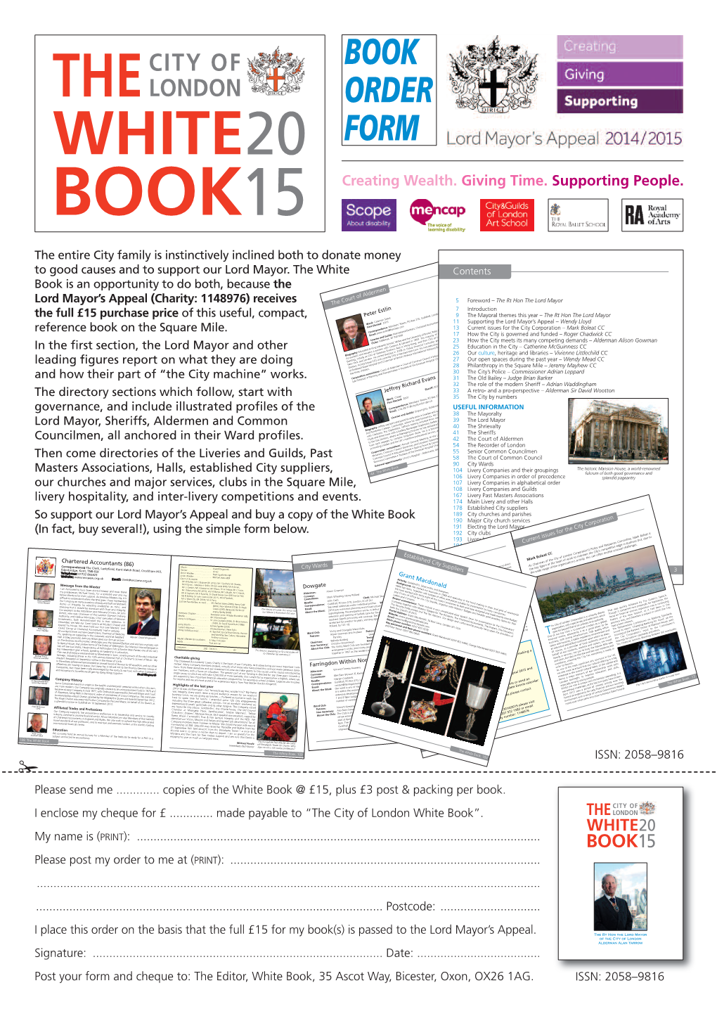 City White Book 2015 – Order Form