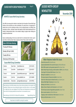 Moth Group Newsletter Autumn 2009 Final.Pub