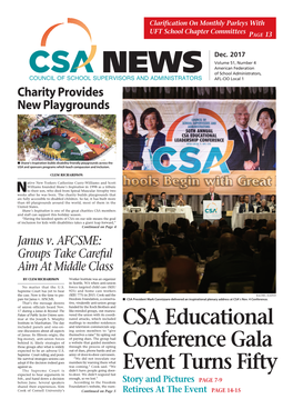 CSA Educational Conference Gala Event Turns Fifty