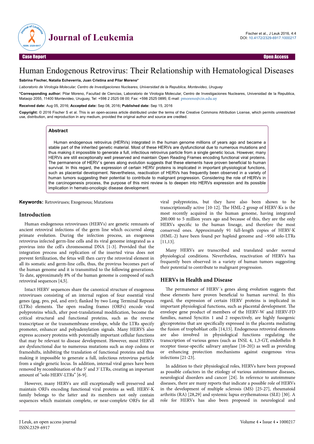 Human Endogenous Retrovirus