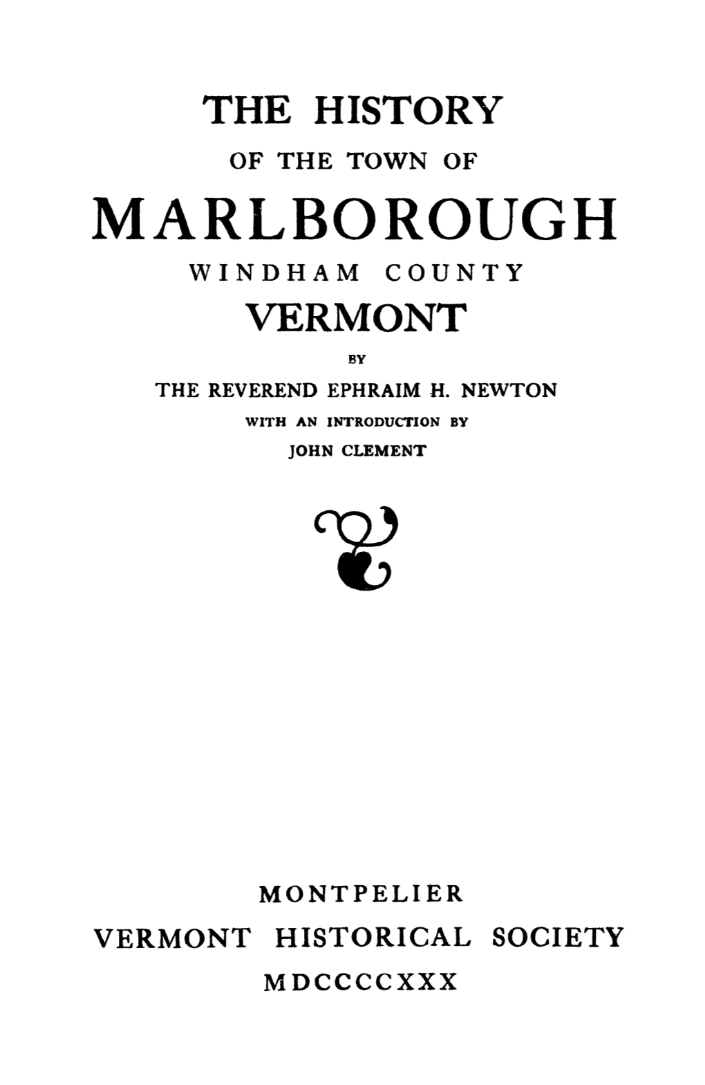 Marlborough Windham County Vermont