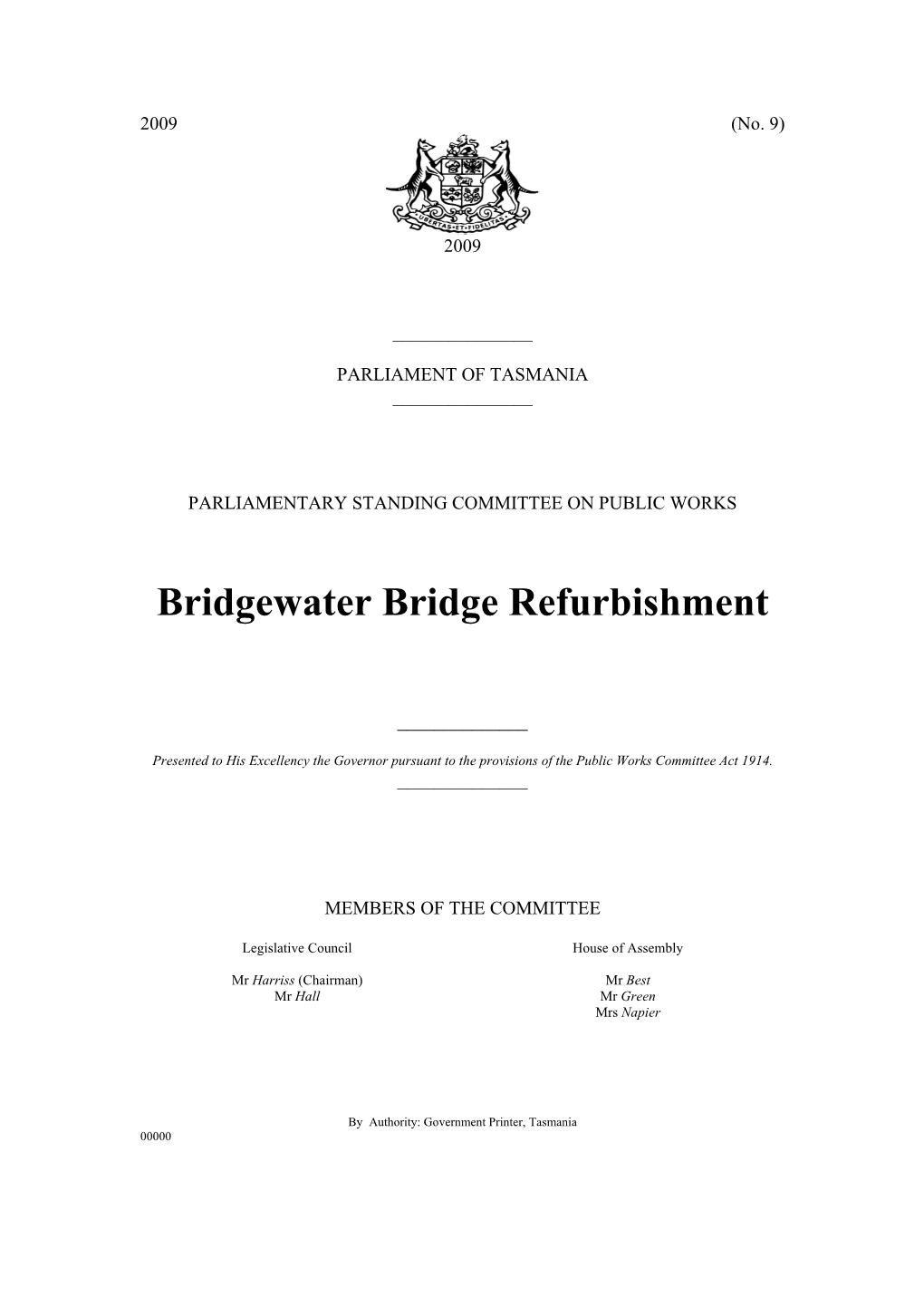 Bridgewater Bridge Refurbishment