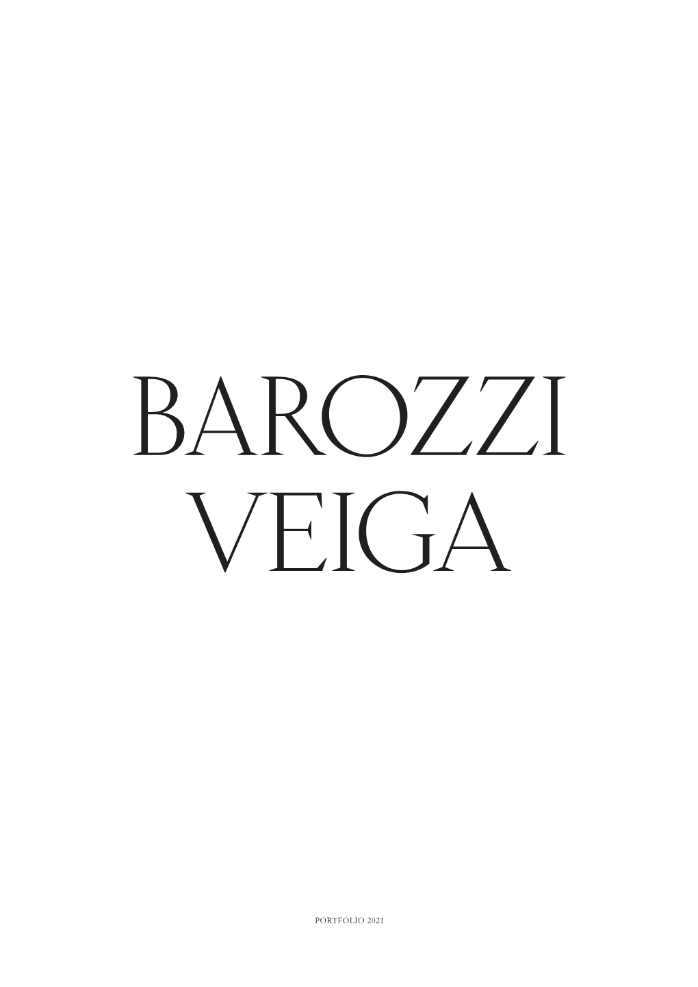 Portfolio 2021 Barozzi Veiga
