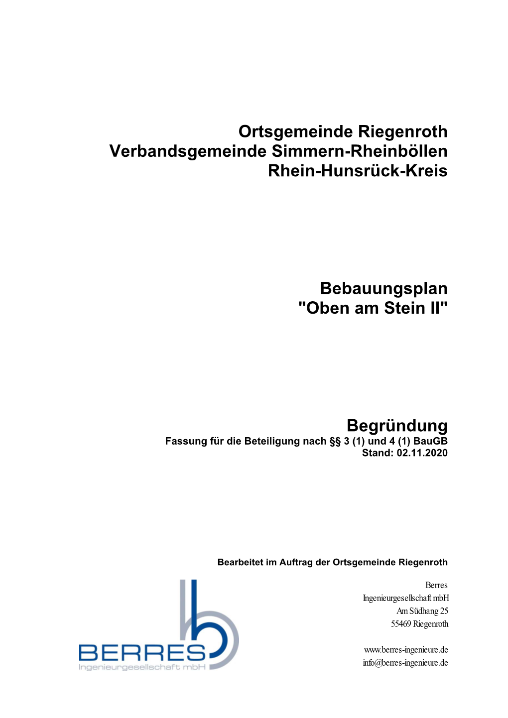 Ortsgemeinde Riegenroth Verbandsgemeinde Simmern-Rheinböllen Rhein-Hunsrück-Kreis