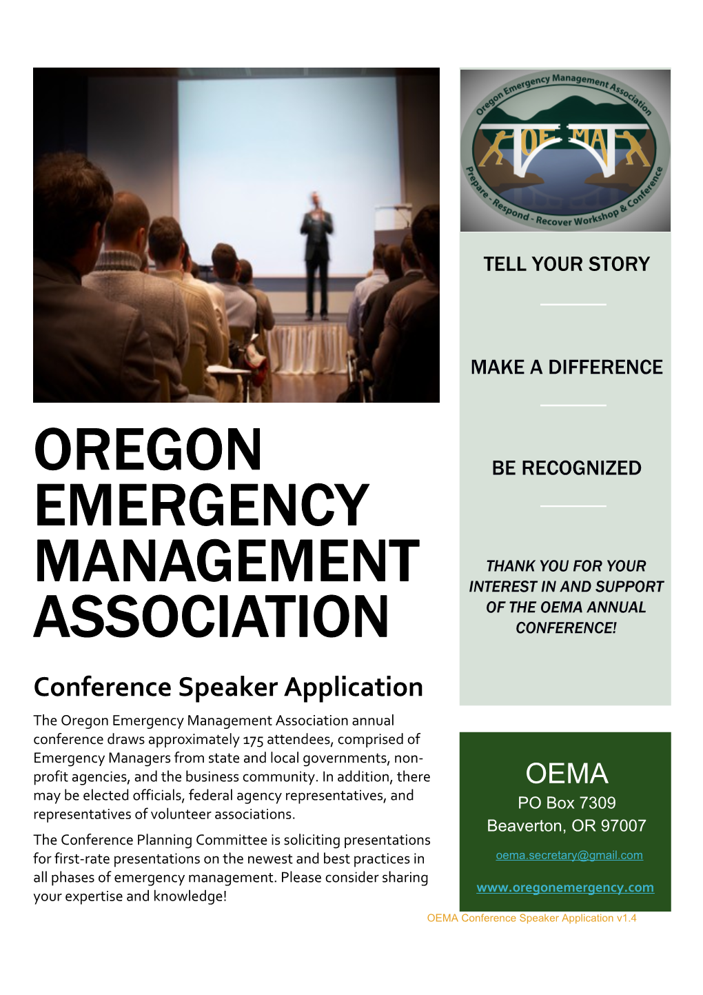 OEMA Conference Speaker Guidance