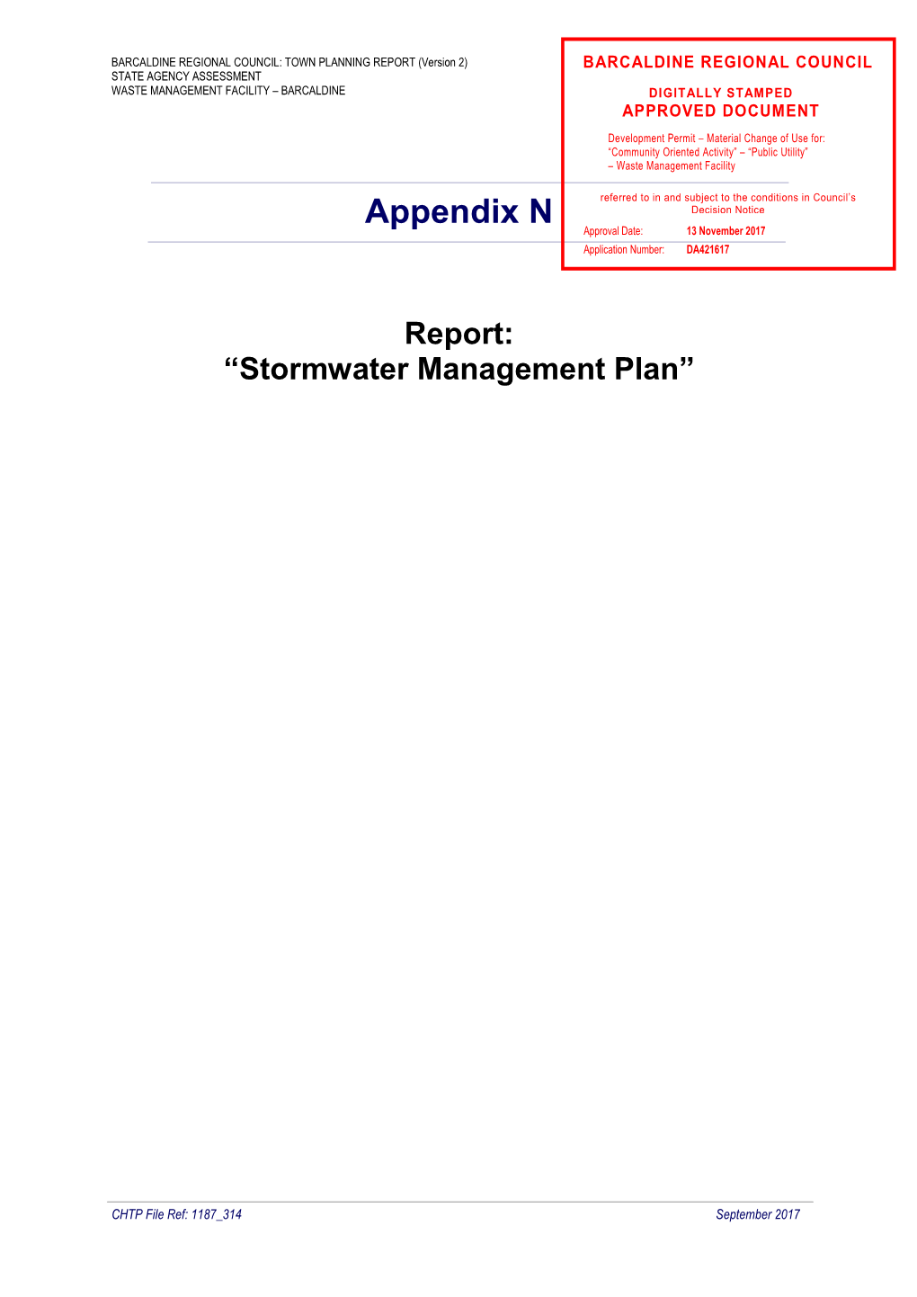 Appendix NN Decision Notice Approval Date: 13 November 2017 Application Number: DA421617