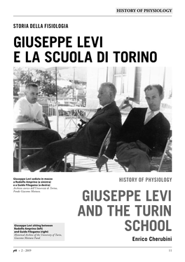 Giuseppe Levi E La Scuola Di Torino