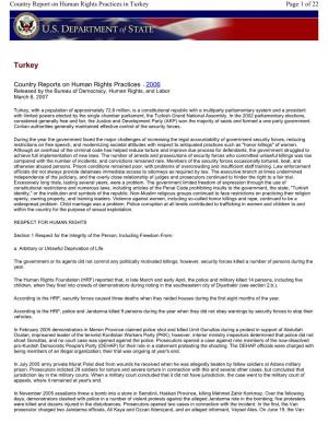 Turkey Page 1 of 22