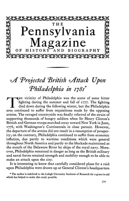 Pennsylvania Magazine Fa of HISTORY and BIOGRAPHY