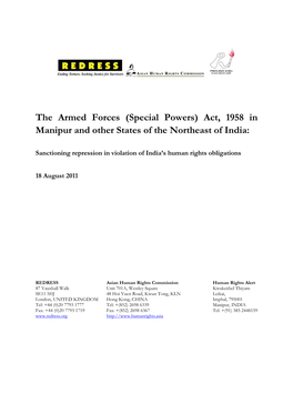 Indian Armed Forces (Special Powers)