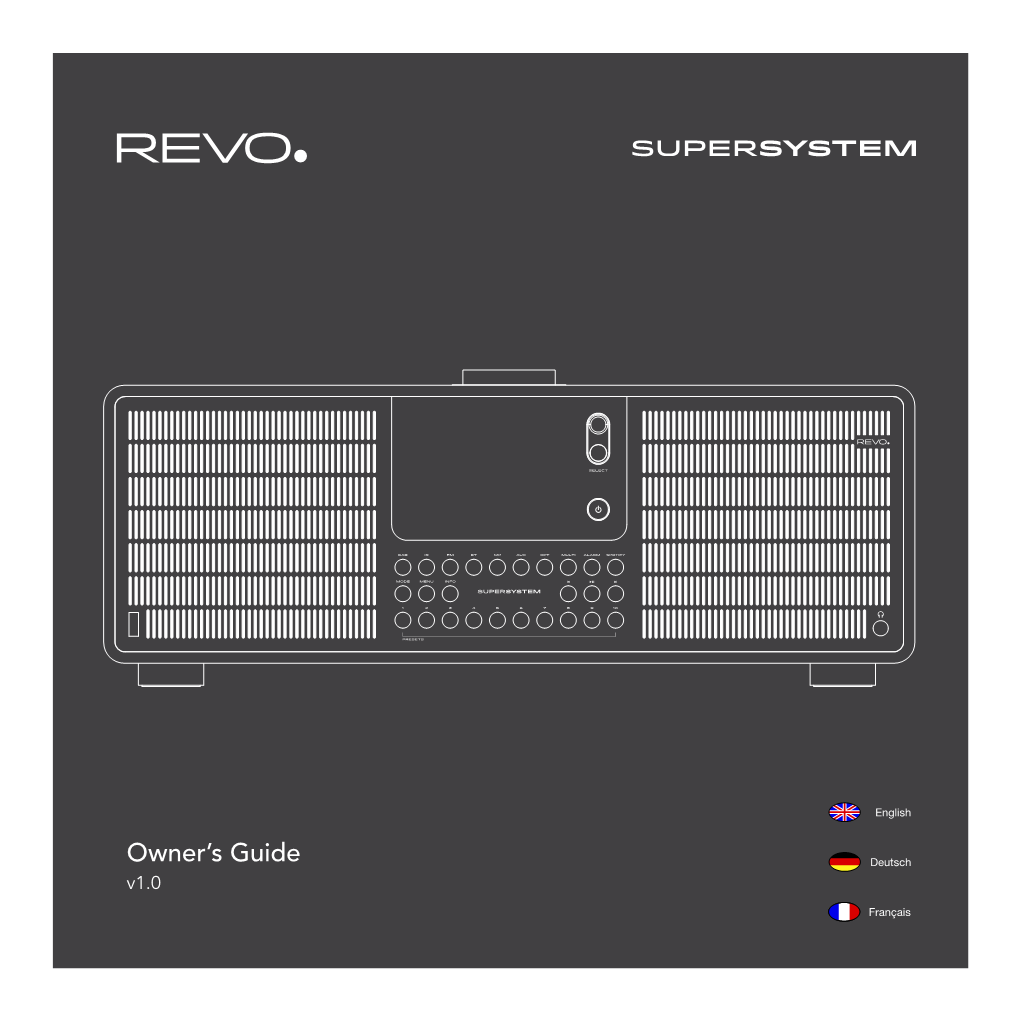 Revo SUPERSYSTEM Owners Are Required to Download the Spotify App for Their Smartphone Or Tablet (Ios Or Android), and Have an Active Spotify Premium Account