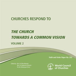 The Church Towards a Common Vision