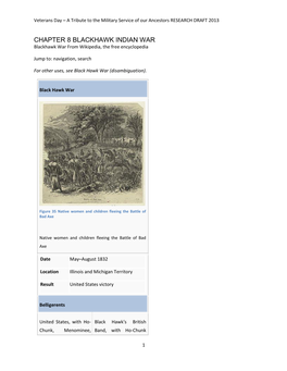 CHAPTER 8 BLACKHAWK INDIAN WAR Blackhawk War from Wikipedia, the Free Encyclopedia