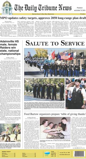 SALUTE to SERVICE Raiders Win State, National Championships