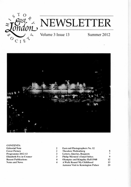 A Volume 3 Issue 13 Summer 2012 C