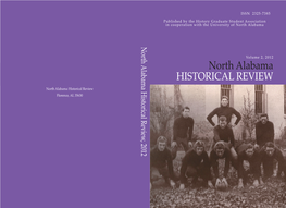 North Alabama Historical Review , 2012