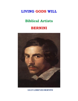 GIAN LORENZO BERNINI Biblical Artist BERNINI Page 1