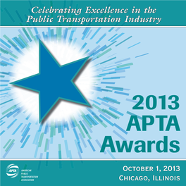 2013 APTA Awards Program
