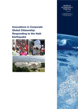 Innovations in Corporate Global Citizenship: Responding to the Haiti