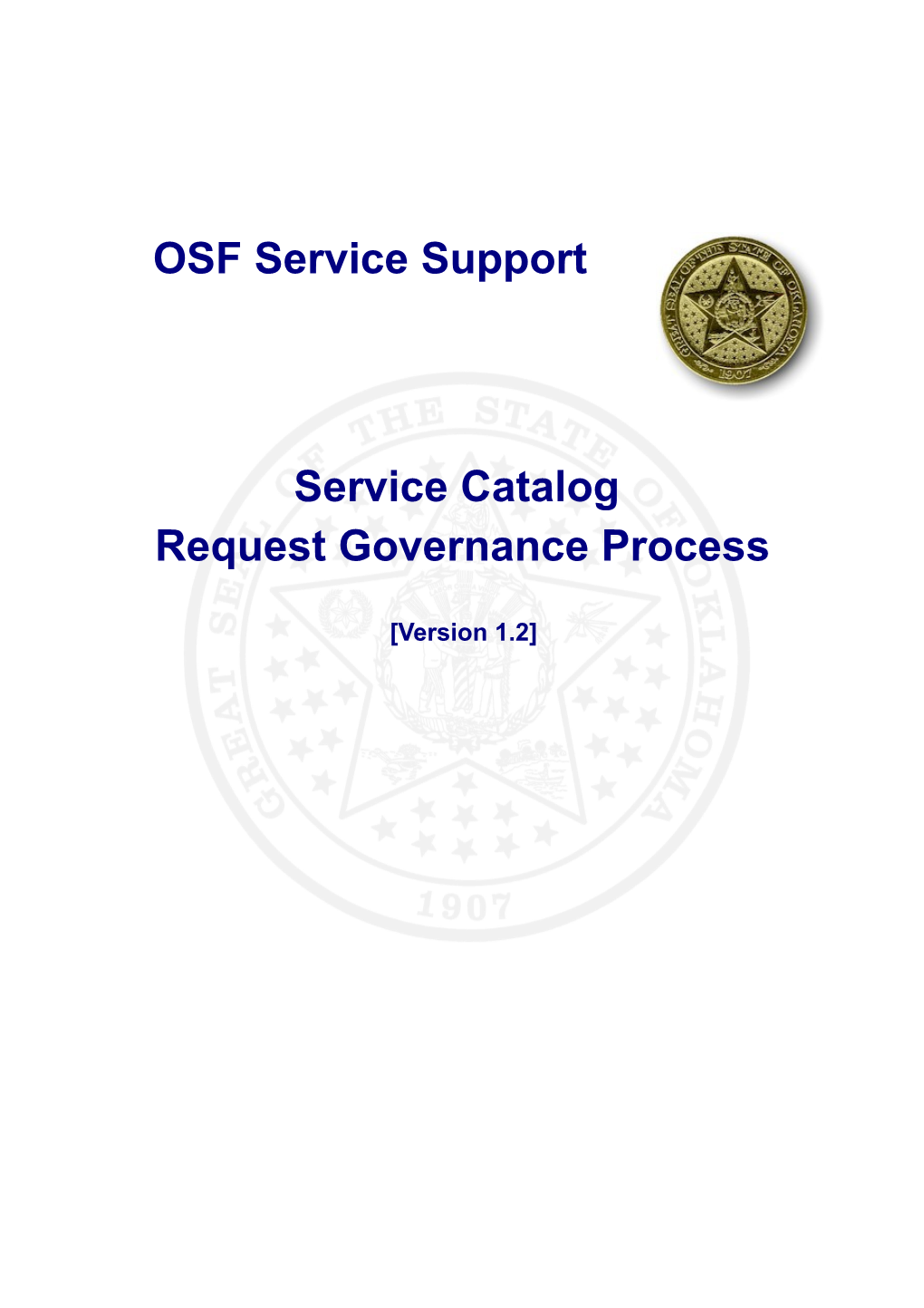 Service Catalog Request Governance Process