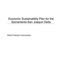 Economic Sustainability Plan for the Sacramento-San Joaquin Delta
