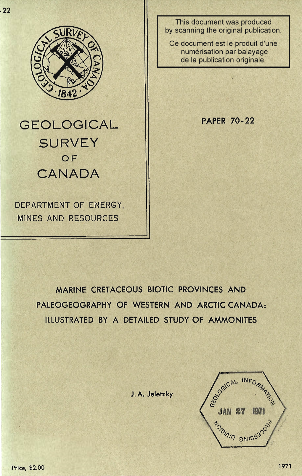 Geological Survey Canada