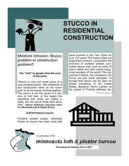Minnesota Stucco Guide