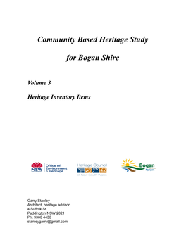 Bogan Shire Council Inventory List March285.77 KB