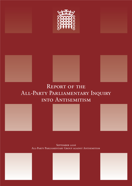 Report of the All-Party Parliamentary Inquiry Into Antisemitism