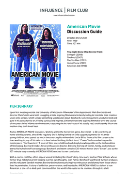 American Movie Discussion Guide