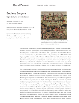 Endless Enigma Eight Centuries of Fantastic Art