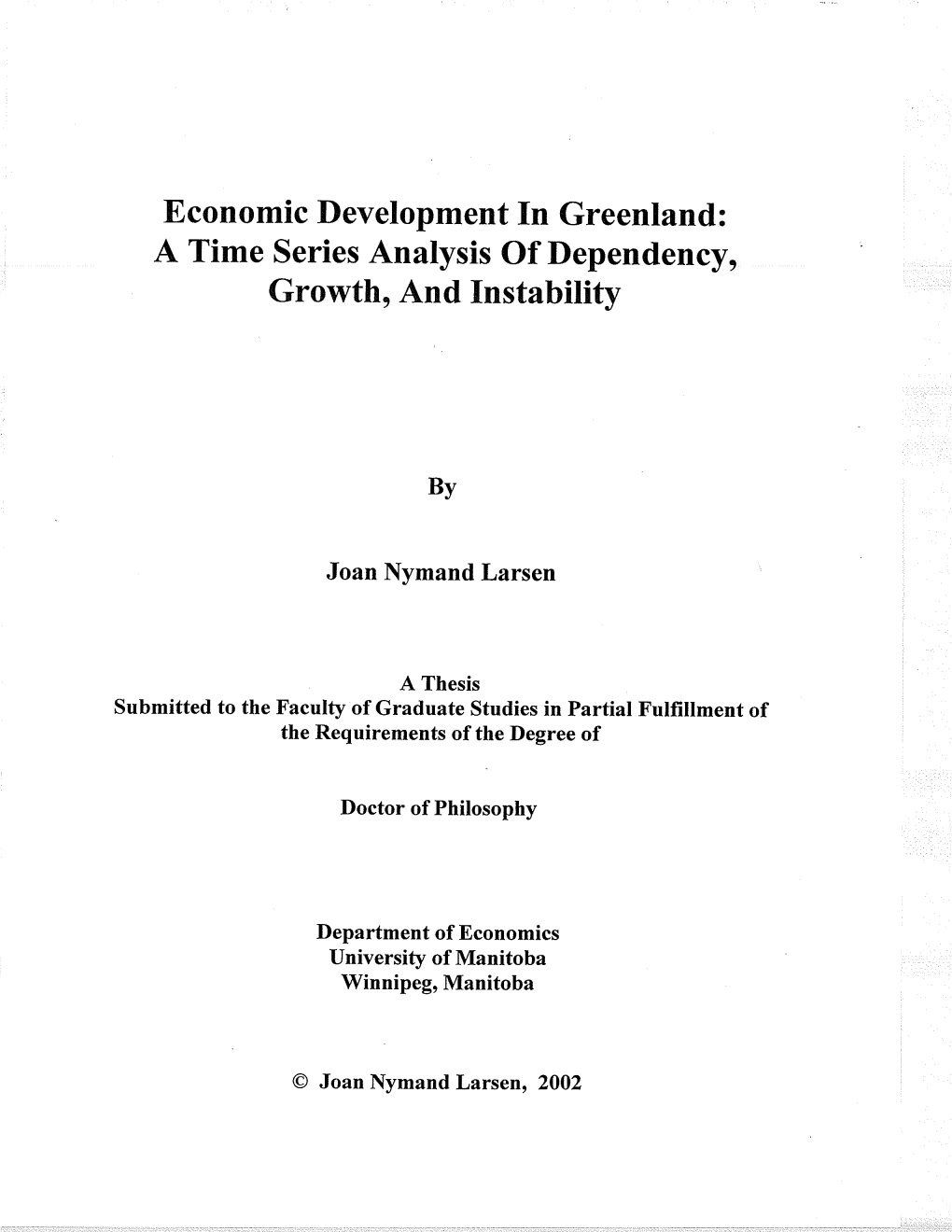 Growth, and Instability