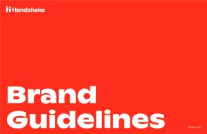 Handshake Brand Guidelines 2021 1 Spring 2021