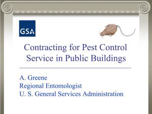 Contracting for Pest Control Service in Public Buildings ______A